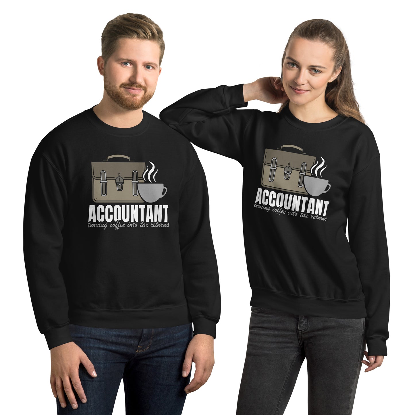 Accountant turns coffee into tax returns Pullover