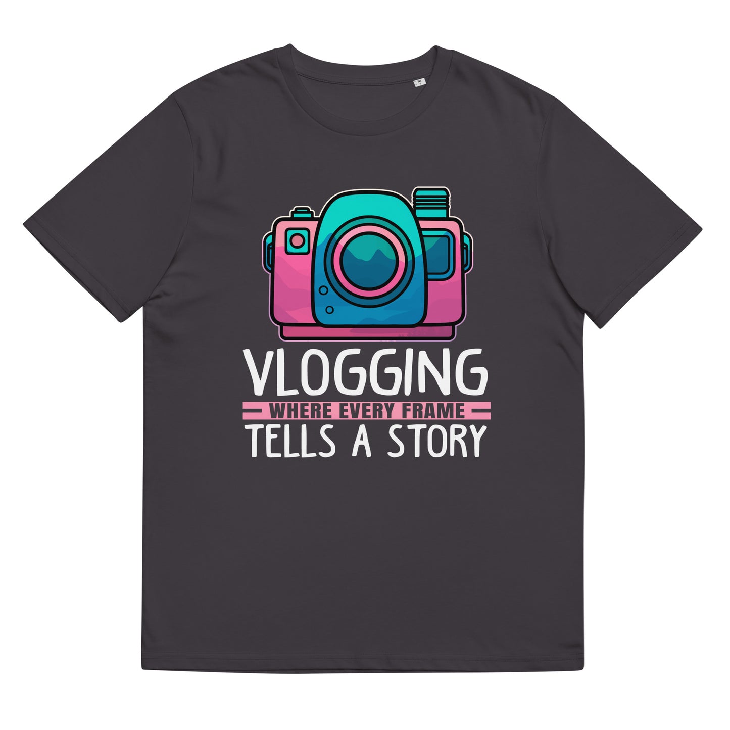Vlogging where every Frame tells a Story Bio-Baumwoll-T-Shirt