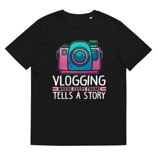 Vlogging where every Frame tells a Story Bio-Baumwoll-T-Shirt
