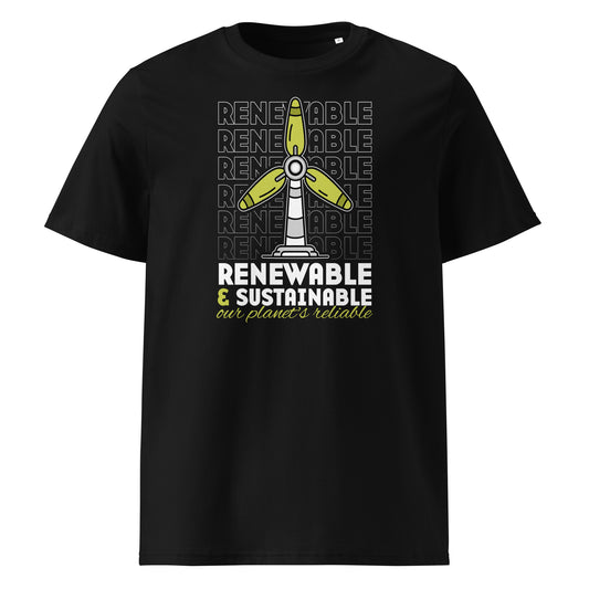 Renewable & Sustainable our planet´s reliable Bio-Baumwoll-T-Shirt