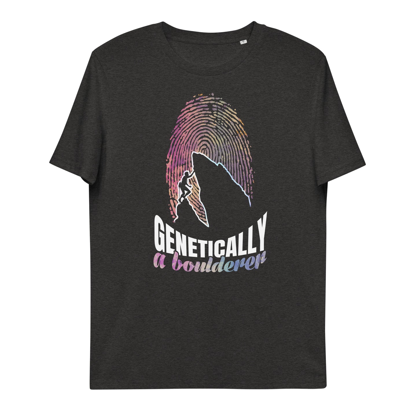 Genetically a boulderer Bio-Baumwoll-T-Shirt