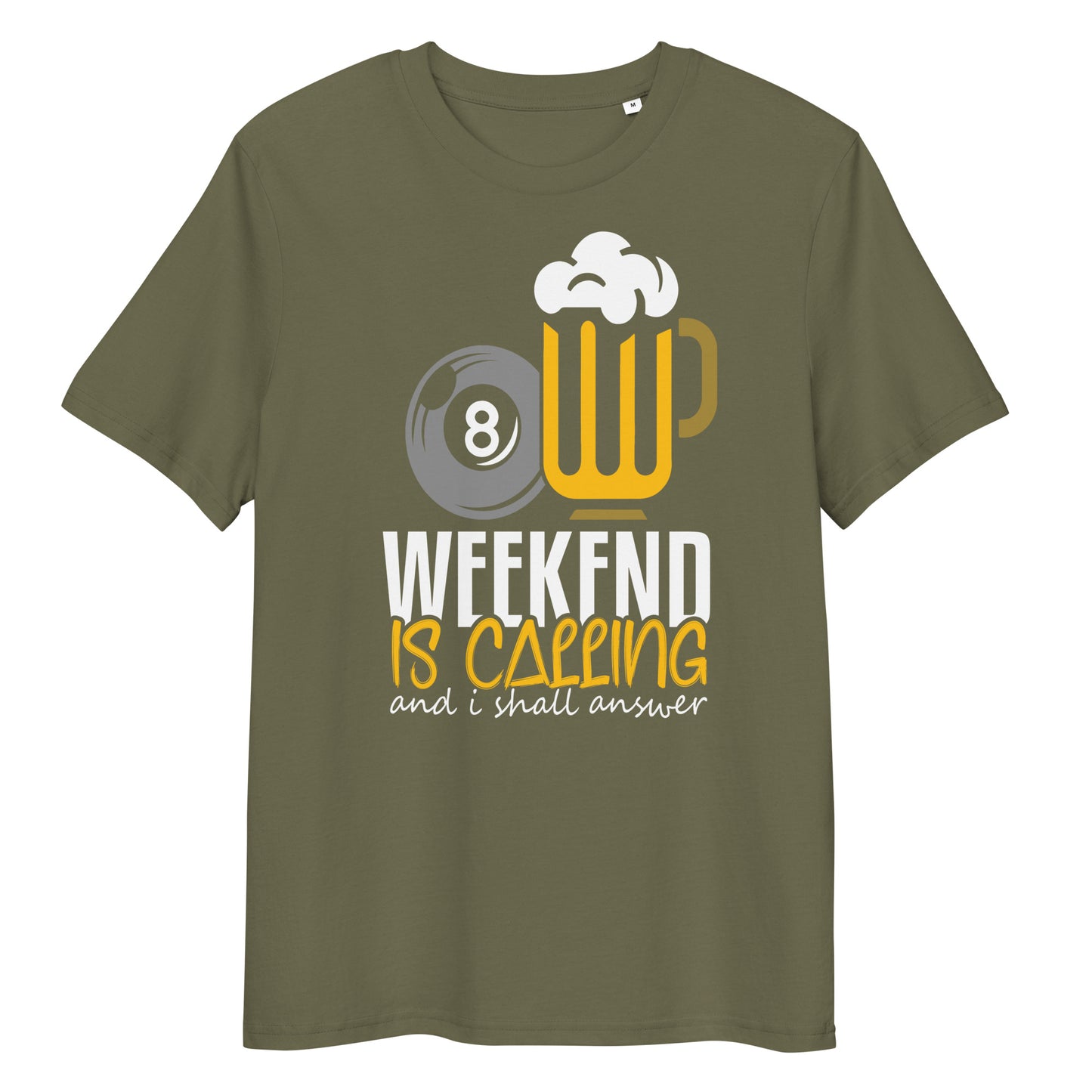 Weekend is calling and i shall answer Bio-Baumwoll-T-Shirt