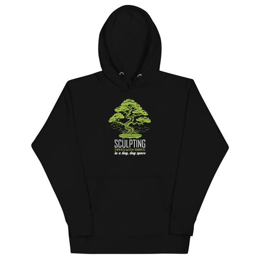Sculpting Trees with Grace in a tiny, tiny Place Unisex-Kapuzenpullover