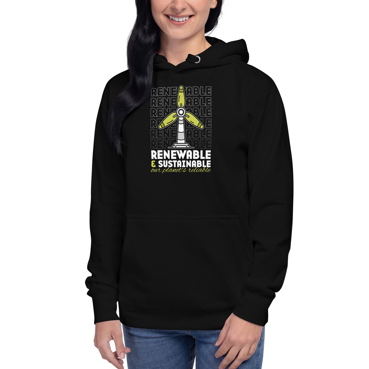 Renewable & Sustainable our planet´s reliable Kapuzenpullover